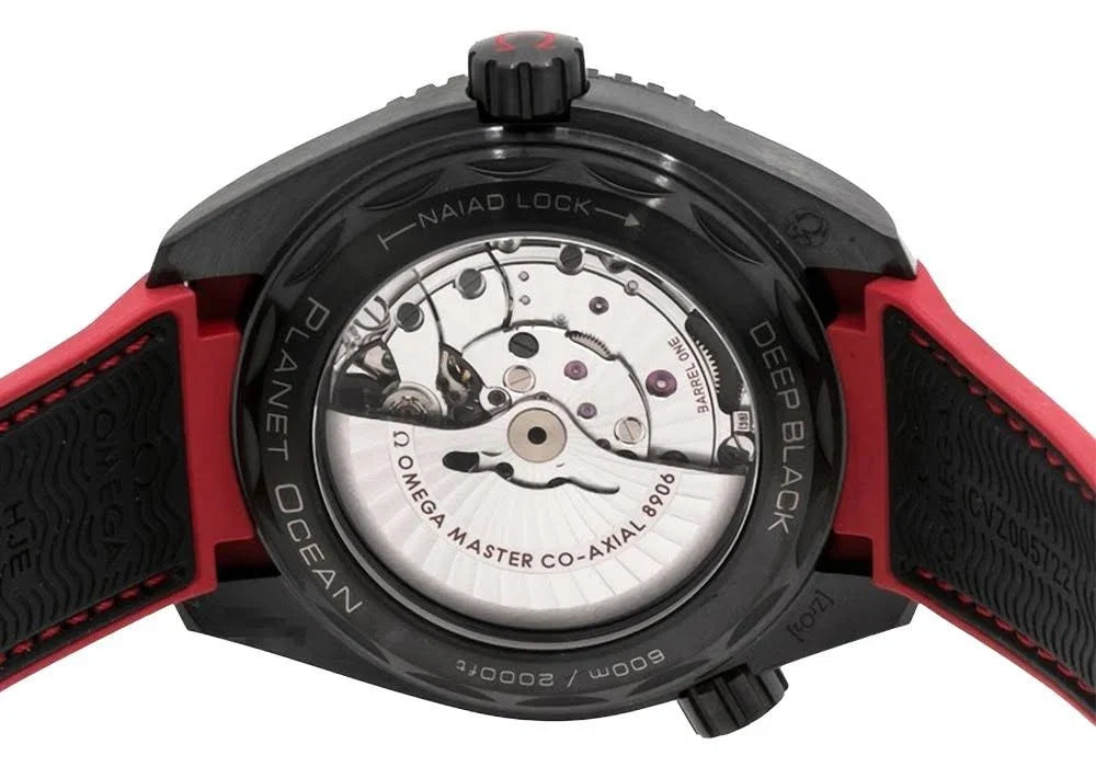 Omega Seamaster Planet Ocean GMT "Deep Black" Red