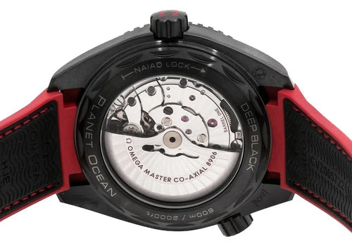 Omega Seamaster Planet Ocean GMT "Deep Black" Red