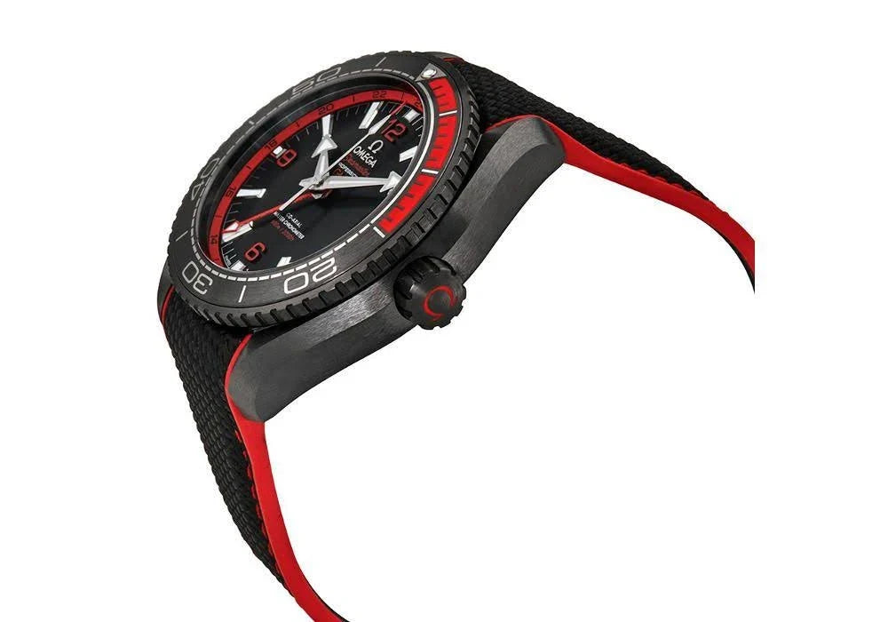 Omega Seamaster Planet Ocean GMT "Deep Black" Red